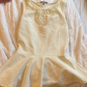 White lace peplum blouse